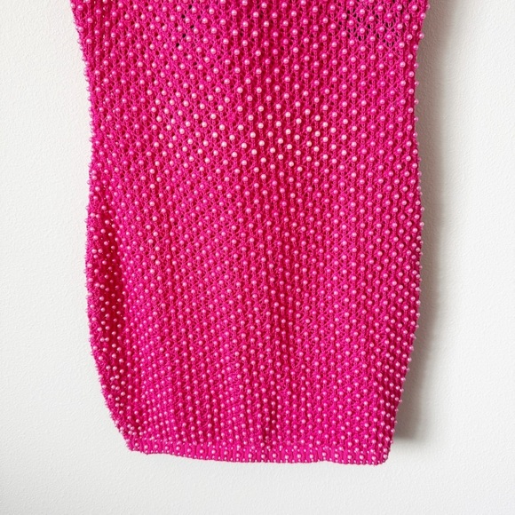 Retrofête Rocco Crochet Dress NWT in Rose Pink - Picture 10 of 16